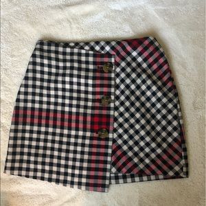 Target Plaid Button Skirt ✨